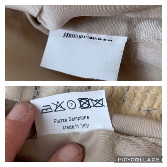 PIAZZA SEMPIONE Vintage Textured White, Beige, Gray, Gold Jacket - Size Medium - Picture 15 of 16